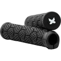 Sixpack Racing - D-Trix CF - Puños para bicicleta size Ø 33 mm, negro/gris