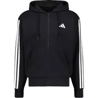 Adidas Sudadera con cremallera deportiva 'Essentials' negro / blanco