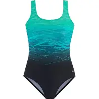 LASCANA Traje de baño petróleo / jade / negro
