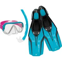 Mares Aquazone - Kid's Set Nateeva Keewee - Kit de snorkel size XS - 8-14 Years, aqua