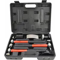 AWTOOLS : Juego de 7 martillos de hojalatero / Estuche Black Line