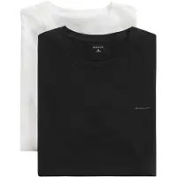 Gant para hombre. 900012008 Set 2 camisetas de cuello redondo blanco, negro (M), Casual, Algodón, Manga corta, outlet 2026.