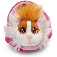 Nici Cobaya Caramelo-blanco En Cesta Peluche Malvavisco 12 Cm