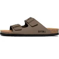 Bayton Zapatos abiertos 'Atlas' marrón oscuro / negro