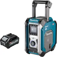 Makita MR 007 GM1 Radio de obra recargable 12 - 40 V máx. Bluetooth DAB+ USB + 1x batería recargable 4,0 Ah - sin cargador