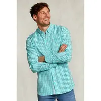 River Woods Custom Fit Checked Shirt White/green Talla: 3XL | Camisas Casuales Outlet | Hombre | Blanco