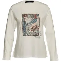 River Woods Crew Neck Tee Ls + Deco White Talla: XS | Manga Larga Outlet | Mujer | Blanco