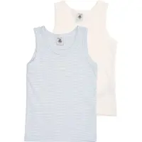 Petit Bateau Camiseta térmica azul claro / blanco lana