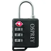 Osprey - Travel Sentry 3-Dial Padlock - Protección antirrobo para equipaje negro
