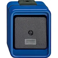 Merten Wippschalter, color azul, modelo 370675, resistente a golpes