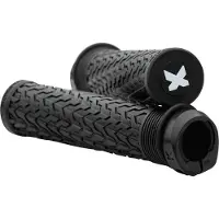 Sixpack Racing - S-Trix PA - Puños para bicicleta size Ø 30 mm, negro/gris