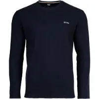 BOSS para hombre. 50535870 Camiseta Waffle marino (XL), Homewear, Algodón, Manga larga, outlet 2026.