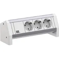 Bachmann Escritorio , modelo 3xCEE7/3, con enchufes GST18 y acabado en color RAL9010