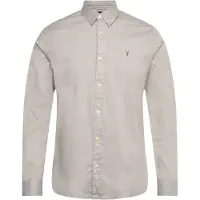 AllSaints Hawthorne Ls Shirt Whisper Grey Talla: S | Camisas Casuales Outlet | Hombre | Gris