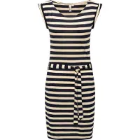 Ragwear Vestido de verano crema / azul oscuro