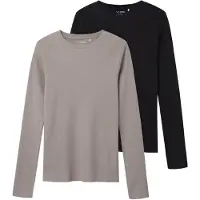 TWO SOON Camiseta gris / negro
