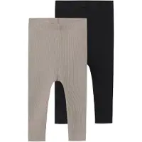 TWO SOON Leggings greige / negro