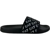 EA7 unisex. 7X000109_AF15125 Chanclas All Over Logo negro (39), Plano, Ninguno, Casual, Beachwear, outlet 2026.
