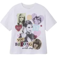 TWO SOON Camiseta 'Taylor Swift' verde / lila / rojo / negro / blanco