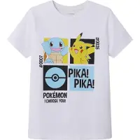 TWO SOON Camiseta 'Pokémon' marino / azul claro / amarillo / rojo / blanco