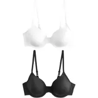 Next Sujetador negro / blanco