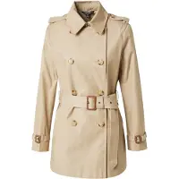 Ralph Lauren para mujer. 297967126002 Gabardina cruzada de mezcla de algodón beige (XS), Casual, Clásico, outlet
