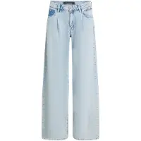 Karl Lagerfeld Wide Leg Blue Denim Pants Light Blue Denim Talla: W28 | Pantalones Outlet | Mujer | Azul