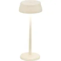 Zafferano Lámpara de mesa LED inteligente Sister Light Wi-Fi, marfil, recargable y regulable: 2200-2700-3000-4000 K, 3,2 W, altura 33 cm.