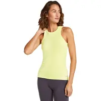 Icebreaker - Women's Merino Rib Lotus Tank - Camiseta sin mangas size XS, amarillo