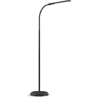 MAUL Lámpara de pie MAULpirro LED, 3.000 K, regulable, base de 126,3 cm, color negro