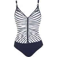 Sunflair Traje de baño azul oscuro / blanco