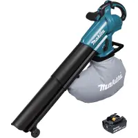 Makita Soplador y aspirador de hojas DUB 187 T Cordless 18 V Brushless + 1x batería 5.0 Ah - sin cargador