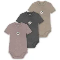 Normani Pijama entero/body 'Tihoi' beige / marrón / antracita / blanco