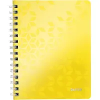 Leitz 4637 WOW cuaderno espiral A4 rayado 80 gramos 80 hojas amarillo