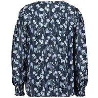 DIDI Blouse Vienna Darkblue Ambiance Xs Print Talla: 34 | Manga Larga Outlet | Mujer | Azul