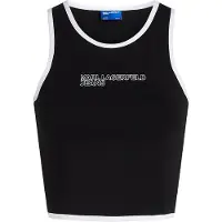 Karl Lagerfeld Outline Logo Top Black Talla: XS | Camisetas de Tirantes Outlet | Mujer | Negro