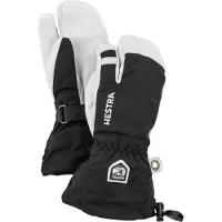 Hestra - Kid's Army Leather Heli Ski 3 Finger - Guantes size 3, negro