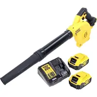 DeWalt Soplador de hojas sin cable DCV 100 P2 18 V + 2x Baterías 5.0 Ah + Cargador
