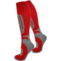 Normani Calcetines deportivos gris moteado / rojo fuego