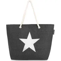 Normani Bolsa de playa negro / blanco