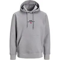 R.D.D. ROYAL DENIM DIVISION Sudadera 'JJRDDBenjamin' gris / rojo / negro