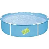 Bestway Piscina inflable de estructura, modelo "Mi primera piscina", diámetro 152 cm, altura 38 cm, color azul, forma redonda