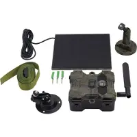 Technaxx 4987, para exteriores, con cable y inalámbrico, para montaje en pared, color negro, color verde, caja, resistente al polvo, resistente al agua