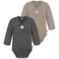 Normani Pijama entero/body 'Kaitaia' beige moteado / antracita