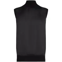 Karl Lagerfeld Satin Tank Top Black Talla: XS | Blusas Outlet | Mujer | Negro