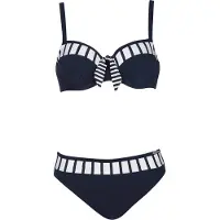 Sunflair Bikini navy / blanco