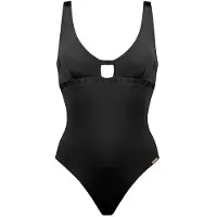Watercult - Women's Shimmering Solids Swimsuit - Traje de baño size 36 - Cup: B, negro