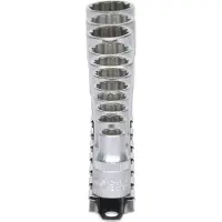 Ks Tools 911.0609, juego de llaves de vaso, 3/8", 11 piezas, acero cromo-vanadio, conforme a las normas DIN 3120, ISO 1174, DIN 3124, ISO 2725, peso: 750 g