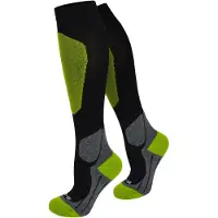 Normani Calcetines deportivos gris / verde / negro