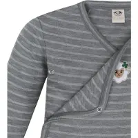 Normani Pijama entero/body 'Kaitaia' gris / color barro / gris humo